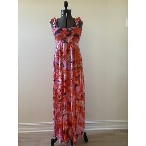 TIARE HAWAII Hollie Tie Dye Cover Up Maxi Dress O/S